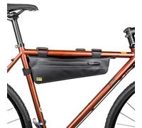 GORIX Bicicletta Triangolo Borsa Telaio Borsa Superiore Tubo Borsa Impermeabile Ciclismo Strada Montagna Bicicletta (FLASH) (nero)