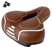 GORIX Cuscino spesso per sella della bici, comodo cuscino con bicicletta da strada per uomini e donne (GX-C118) (marrone)