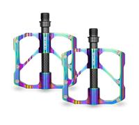 GORIX Pedali piatti per bicicletta, larghi, CNC, leggeri, con puntale antiscivolo, per bici da strada e mountain bike (GX-FX61)