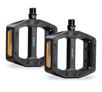 GORIX Pedali piatti per bicicletta riflettore largo antiscivolo resina bici da strada Mountain Bike (GX-MP709)