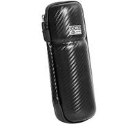 GORIX Valigetta porta attrezzi per bicicletta, impermeabile, con cerniera, motivo carbonio, per bici da strada, mountain bike, bicicletta, colore nero (GX-SCASE (22,5 cm)