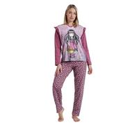 GORJUSS Santoro Pigiama a maniche lunghe da donna, 60785 Viola, XL