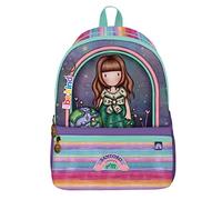 Gorjuss Santoro - Zaino per il rientro a scuola, zaino per ragazze e bambini, Sii gentile con il nostro pianeta, 43x32x19 Centimeters