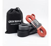 Gorletic Fasce elastiche di resistenza - Set di 3 fasce in lattice con diversi livelli (igera, media, alta) - allenamento forza, calistenia, dominate