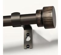 Gormena Asta per Tende Marrone Lunghezza 80-218 cm Allungabile per Montaggio a Soffitto a Parete Diametro 25 mm in Metallo Resistente Asta Telescopica per Camera da Letto Soggiorno o Cucina