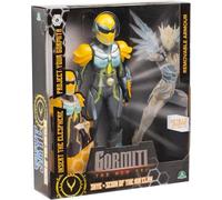 GORMITI THE NEW ERA - Scion Del Clan Dell'Aria Skye 27cm con Elesfera Proietta Gormita, Action Figure 27 Cm Articolato, Casco Ed Armatura Effetto Silver Removibili, Per Bambini A Partire Dai 3 Anni