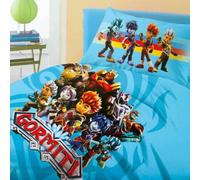 Gormiti Parure Copripiumino Sacco+ Federa Cotone per Letto Singolo 100% Cotone