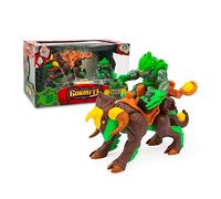 GORMITI - Personaggi Legends Elemental Beasts, animale e personaggio articolati, con catapulta, Troncalion della foresta e Tasarau, per bambini dai 4 anni, GRL02200, Giochi Preziosi, Multicolore