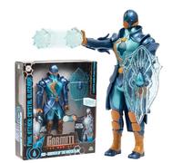 Gormiti The New Era - Gormita Aqu Carter Con Funzione Luce E Attacco, Action Figure 27 Cm Articolato, Armatura Blu Azzurra E Accessorio Scudo Di Ghiaccio, Per Bambini A Partire Dai 3 Anni
