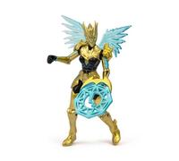 GORMITI THE NEW ERA - Gormita Del Clan Dell'Aria Windel Skye, Action Figure 15 Cm Articolato, Eroe Con Armatura Oro Nera E Accessorio Chakra Energetico, Per Bambini A Partire Dai 3 Anni