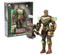 GORMITI THE NEW ERA - Rockard Gormita Del Clan Della Terra Con Funzione Luce E Attacco, Action Figure 27 Cm Articolato, Armatura Verde Bronzo E Martello Sismico, Per Bambini A Partire Dai 3 Anni