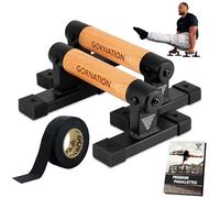 GORNATION Barre Parallele, Maniglie per Flessioni, Push Up Parallettes con Impugnatura in Legno per Calisthenics, Verticali sulle Mani, Piegamenti, per Fitness a Casa,