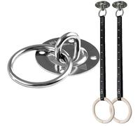 GORNATION Home Gym Ceiling Anchor, Supporto a Soffitto in Acciaio Inossidabile per Anelli Ginnastica, TRX, Yoga Swing, Sistema di Pulegge, Fissaggio Muro e Soffitto fino a 250 kg con Tasselli Fischer