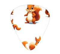 Gorp Squirrel Squad - Set di 12 plettri per chitarra, sottili, medi e spessi, adatti per chitarra, basso, chitarra elettrica e ukulele