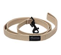 Gorpets Gor - Guinzaglio per Cani, in Cotone, Misura Grande, 2,5 x 140 cm, Colore: Beige