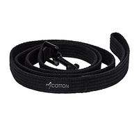 Gorpets Gor - Guinzaglio per Cani, in Cotone, Misura Grande, 2,5 x 140 cm, Colore: Nero