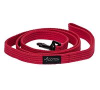 Gorpets Gor - Guinzaglio per Cani, in Cotone, Misura Media, 2 x 140 cm, Colore: Rosso