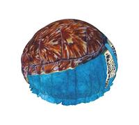 Gorro de ducha con estampado de pintura al óleo de tortuga marina, gorro para el pelo, gorro de baño reutilizable, gorros de ducha impermeables para mujeres, todas las longitudes de cabello