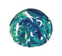Gorro de ducha Tropical, gorro de ducha impermeable con girasoles de otoño, gorros de baño reutilizables para mujeres, protección del cabello elástica para todo el cabello