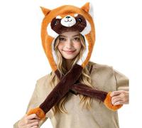 Gorros De Invierno - 10,63 Pulgadas, De Animales para Niños, para La Cabeza Con Forma De Mapache Lindo - Gorro Invernal Con Orejas Móviles - para Mujeres Adolescentes Diario Invierno Reun