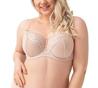 Gorsenia Reggiseno Non Imbottito Trasparente con Pizzo K496 Paradise, Beige,3H