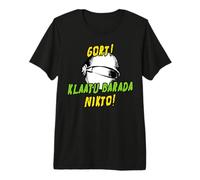 GORT Klaatu Barada Nikto - Film Sci Fi retrò Anni '50 Maglietta Premium