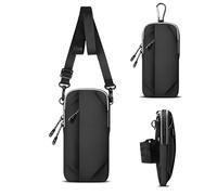 GORWRICH Fascia da braccio e borsa a tracolla 2 in 1, impermeabile, da corsa, fino a 17,3 cm, antiscivolo, da palestra, borsa a tracolla per fitness e casual