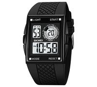 Gosasa Orologi militari degli uomini di sport degli orologi militari di Digital dell'aeroplano, C- Nero Bianco, Digitale