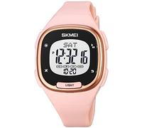 Gosasa Orologi militari sportivi da uomo a forma di aeroplano digitale con luce LED, F- Rosa, Cinturino