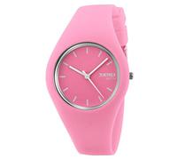 Gosasa Orologi sportivi casuali degli uomini delle donne della cinghia del silicone di stile semplice impermeabile 30M, Rosa, Sport e tempo libero