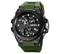 Gosasa, orologio da polso da uomo, analogico, digitale, con grande quadrante e scossa, impermeabile, fino a 50 m, sveglia, cronometro, lancette luminose, orologio sportivo a LED Outshine