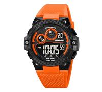Gosasa, orologio da polso da uomo, analogico, digitale, con grande quadrante e scossa, impermeabile, fino a 50 m, sveglia, cronometro, lancette luminose, orologio sportivo a LED Black Red