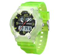 Gosasa Orologio sportivo analogico digitale da uomo e donna, alla moda, con doppio display, impermeabile fino a 50 m, per esterni, tattico, militare, robusto, con retroilluminazione a LED, cinturino