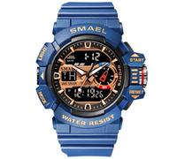 Gosasa Orologio sportivo da uomo con quadrante grande, militare, S-Shock, impermeabile, retroilluminazione, sveglia, cronometro Caratteristiche: robusto orologio da polso per allenamento,
