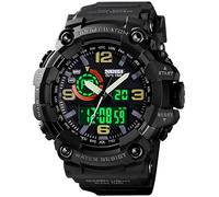 Gosasa Orologio sportivo da uomo con quadrante grande, militare, S-Shock, impermeabile, retroilluminazione, sveglia, cronometro Caratteristiche: robusto orologio da polso per allenamento,