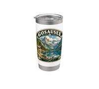 Gosausee Austria Vintage Alpi Austriache Viaggio Bicchiere termico in acciaio inox doppia parete