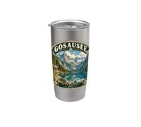 Gosausee Austria Vintage Alpi Austriache Viaggio Bicchiere termico in acciaio inox doppia parete