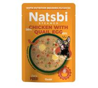 GOSBI GATTO NATSBI STEAMED BUSTA ADULTO POLLO & UOVA DI QUAGLIA 80 GR
