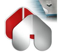 Gosera 2 Pezzi di Protezione per Prua in Acciaio Inossidabile per Barche, Protezione per Prua della Barca con Protezione Adesiva per della Barca per Proteggere La Barca