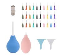 Gosera Bottiglia Applicatrice con Punta di Precisione In Ceramica, In Metallo, per Smalti per Ceramica, Coda Scorrevole, Bottiglia da Spremere per Smalti per Ceramica, per Forniture di Argilla