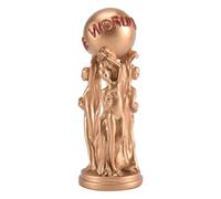 Gosera Il Mondo È la Tua Statua Trofeo per la Decorazione della Casa 'Ufficio Compleanno Cerimonia di Laurea Statua in Resina Facile da Usare 16 X 5.5 X 5.5 cm