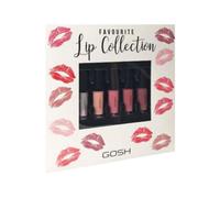 Gosh Set, Collezione Labbra Preferite, Rossetto Liquido, 5 pz