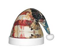 goshawk Cappello di Natale, cappelli di Natale per ragazzi e ragazze, cappello di Natale per Capodanno, decorazione per feste, rosso