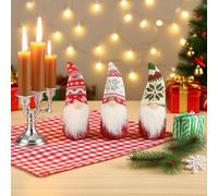 GOSHIES Gnomo di Natale, 3 pezzi, gnomi, decorazioni natalizie, gnomi, nani di Natale, peluche, decorazione natalizia