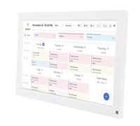 Goshyda 15.6 In Calendario Digitale con Touchscreen, Pianificatore di Famiglia Interattivo Intelligente, Tabella delle Faccende e Pianificatore del Pasto, (Spina europea)