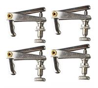 Goshyda 4 Pezzi 1 2 Violino Fine Tuner Metallo String Adjuster Parte | Accordatura accurata per tono e intonazione, struttura in metallo resistente, facile installazione senza attrezzi, design