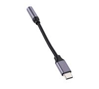 Goshyda Adattatore Audio da Tipo C a 3,5 Mm, Cavo Jack Caricato a Molla per Cuffie Cablate con compatibilità con il Telefono