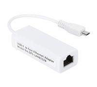 Goshyda Adattatore per Scheda di Rete Micro USB a Porta Ethernet RJ45 Scheda Madre 1.3/W