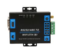 Goshyda Adattatore Seriale a Ethernet RS232 RS485 con Trasmissione Trasparente, Convertitore Wireless Ethernet WiFi perIoT Industriale