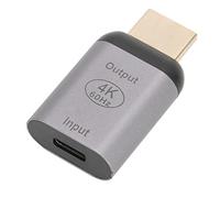 Goshyda Adattatore USB C Femmina a Maschio 4K 60Hz, Adattatore di Interfaccia Multimediale da Tipo C a HD per PC Telefono Tablet, Plug and Play, Lega di Alluminio, Supporta Mirror e Modalità Estesa